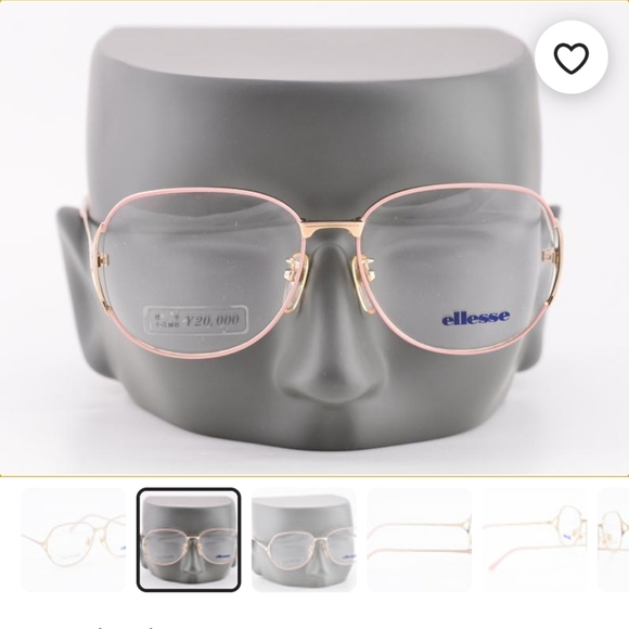 Vintage 90s Ellesse Pink Gold Square Frames - Picture 4 of 6